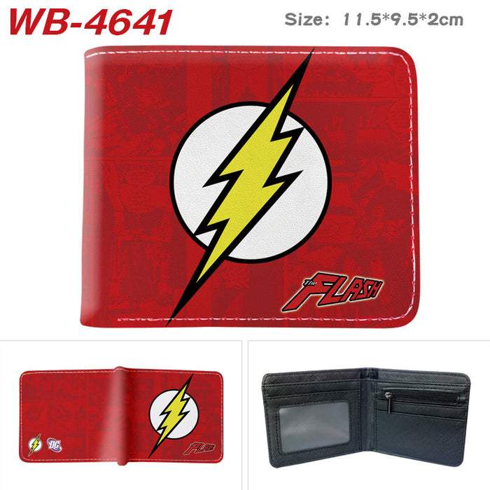 Wholesale Fashion Retro Superhero Bifold Wallet PU Leather Card Holder For Men Women