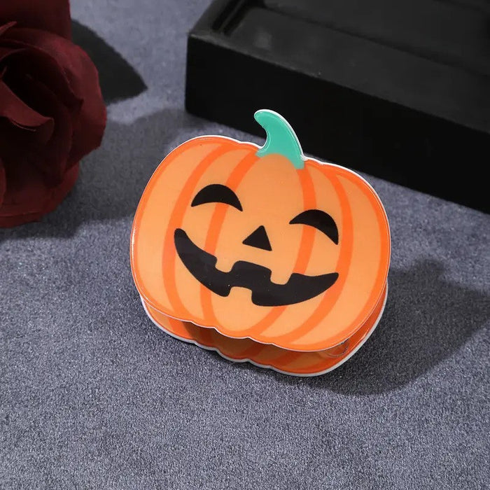 Wholesale  Grabber Pumpkin Hairpin Bat Shark Clip Butterfly Skull Ponytail Clip  Web Clip Hair Accessory