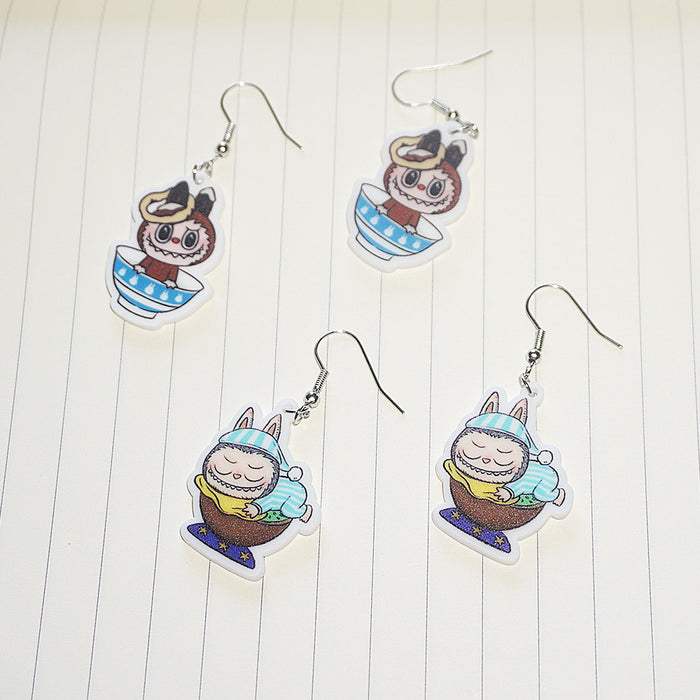 Wholesale Acrylic earrings cartoon cute earrings pendant jewelry