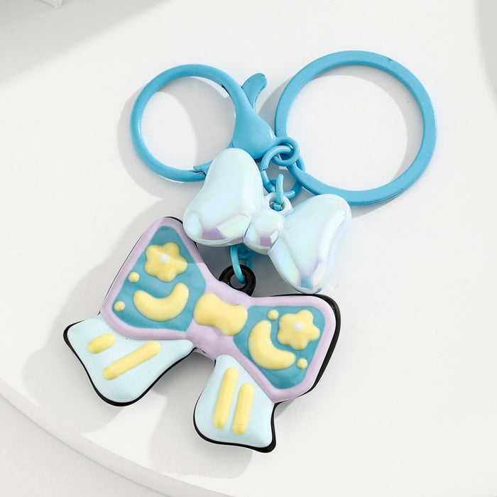 Wholesale Candy-Colored Bow Keychain