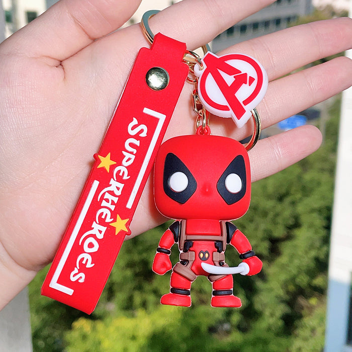 Wholesale Silicone Cartoon Doll Keychain JDC-KC-Qiwei014