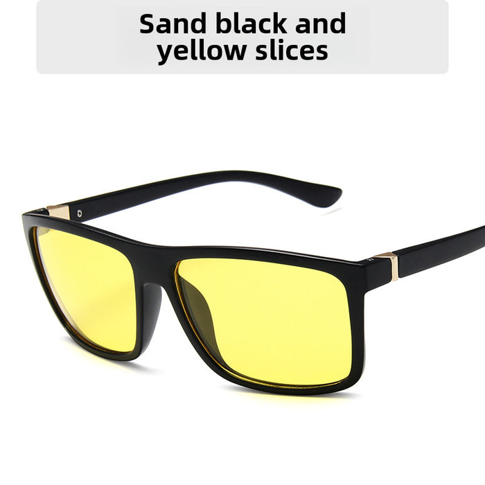 Wholesale Men's retro sunglasses with trendy large frame