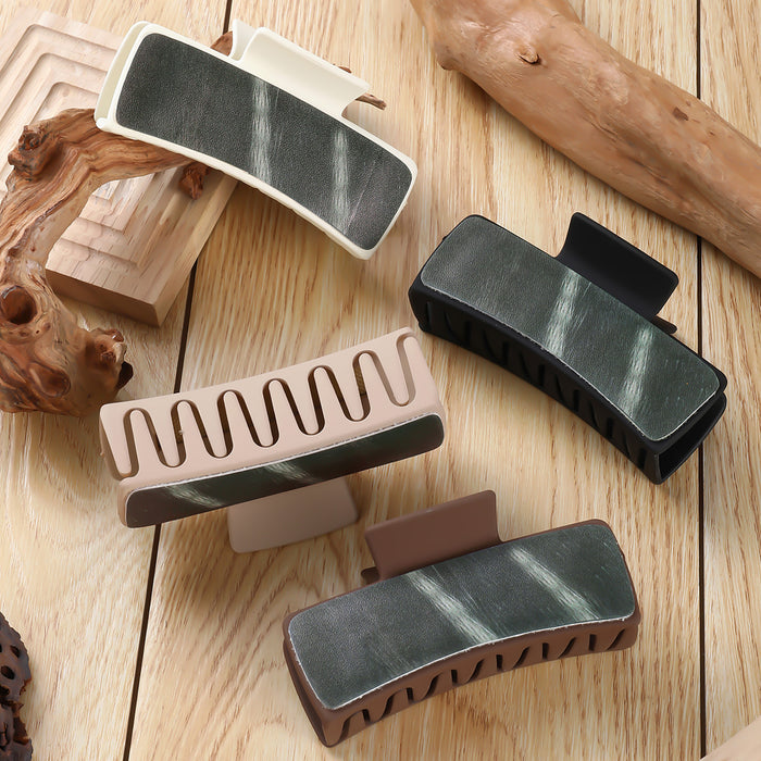 Wholesale Fashionable  multi-color parallel square Hair Clips