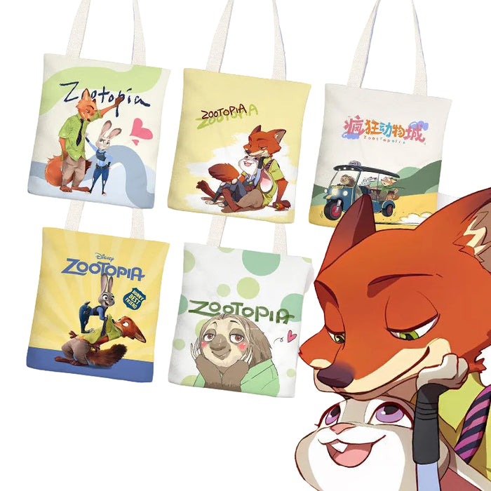 Wholesale Cartoon-patterned canvas shoulder bags