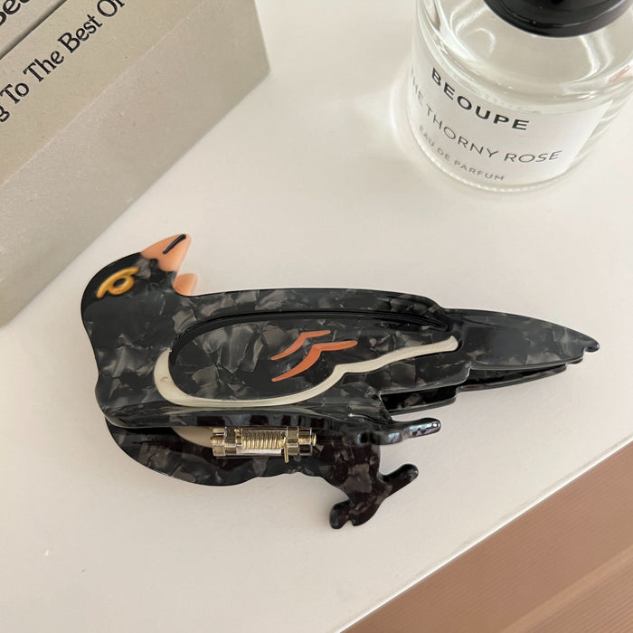 Wholesale Bird acetate clip woodpecker hairpin peacock animal hairpin creative all-match large shark clip hair accessories