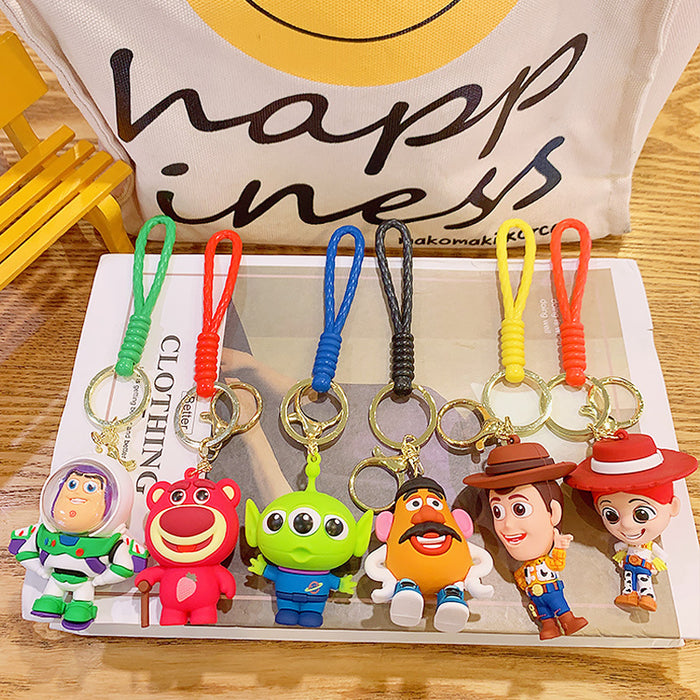 Wholesale Silicone Cartoon Doll Keychain JDC-KC-MingT155