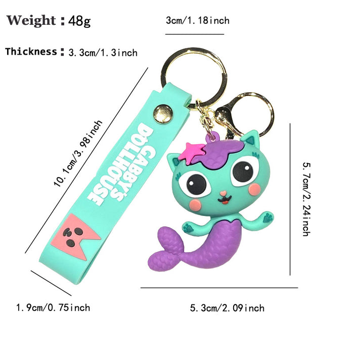 Wholesale House Crossing Animal PVC Stereo Large Doll Gift Car Keychain