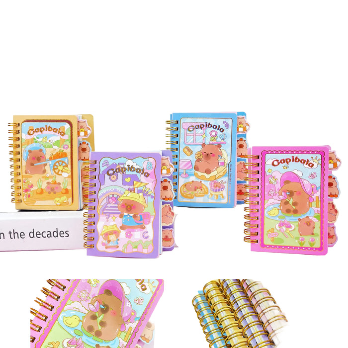 Wholesale Cute cartoon spiral notebook with dividers for students.
