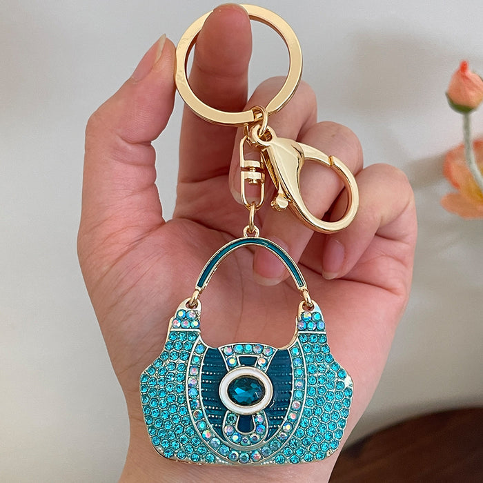 Wholesale Rhinestone Bag Alloy Keychain JDC-KC-CH006