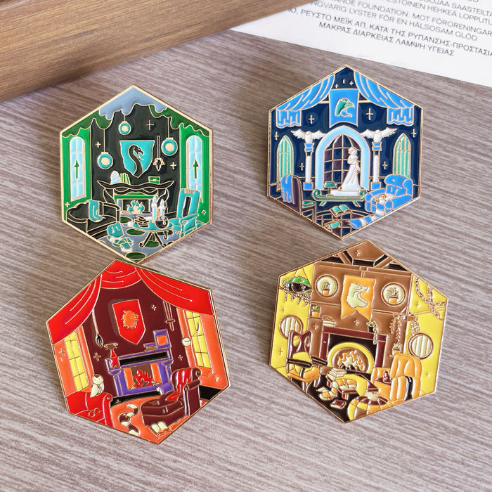 Wholesale Movie Merchandise Cartoon Magic Academy Brooch