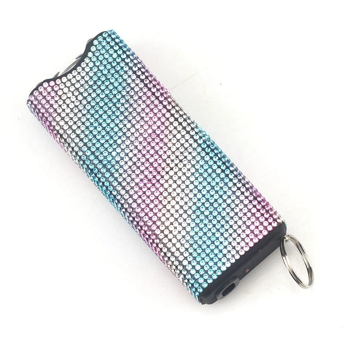 Wholesale Multifunctional Square Diamond Portable Tactical Flashlight Keychain Direct Charging