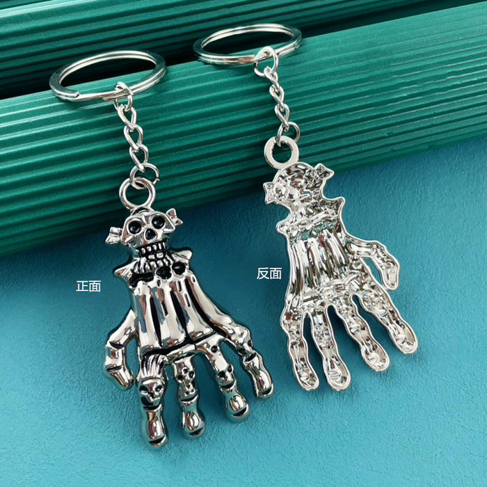 Wholesale Halloween Metal Ghost Pumpkin Keychain Boutique Resale Accessory