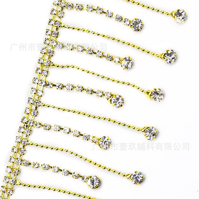 Wholesale DIY Crystal Tassel Rhinestone Chain Clothing Accessories