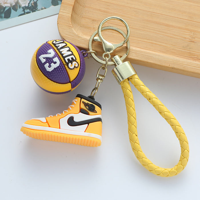 Wholesale  key chain pendant basketball shoes car key chain bag ornaments