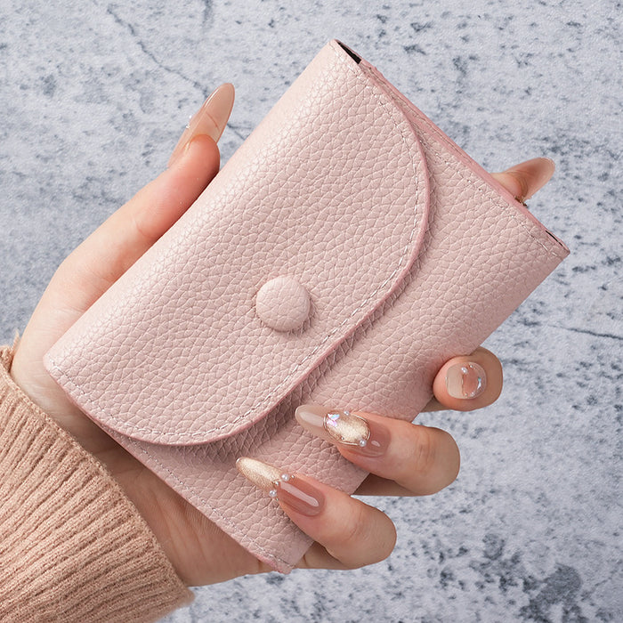 Wholesale Fashion PU Leather Wallet with Lychee Pattern Card Holder and Coin Pocket