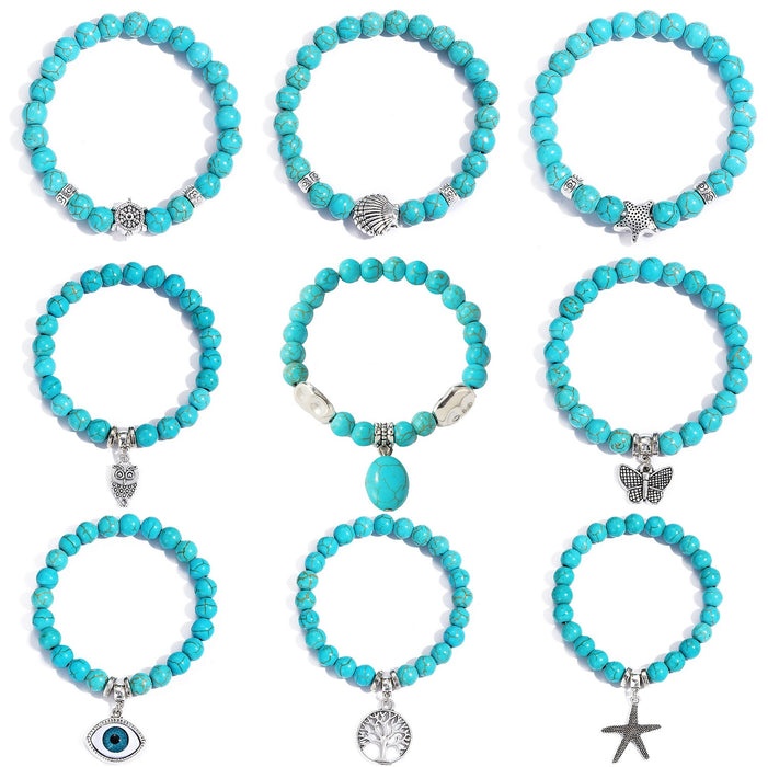 Wholesale Bohemian Ethnic Style Turquoise Bracelet JDC-BT-ManY004