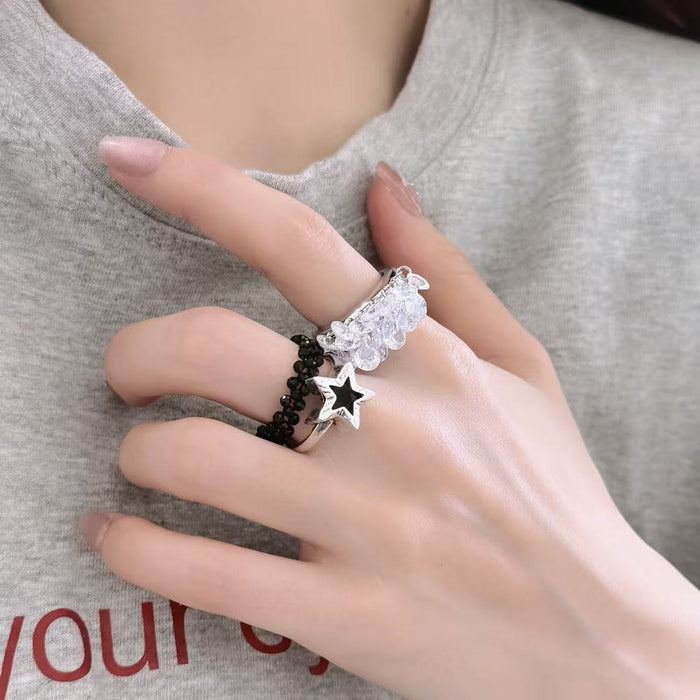 Wholesale Five-Pointed Star Zircon Ring