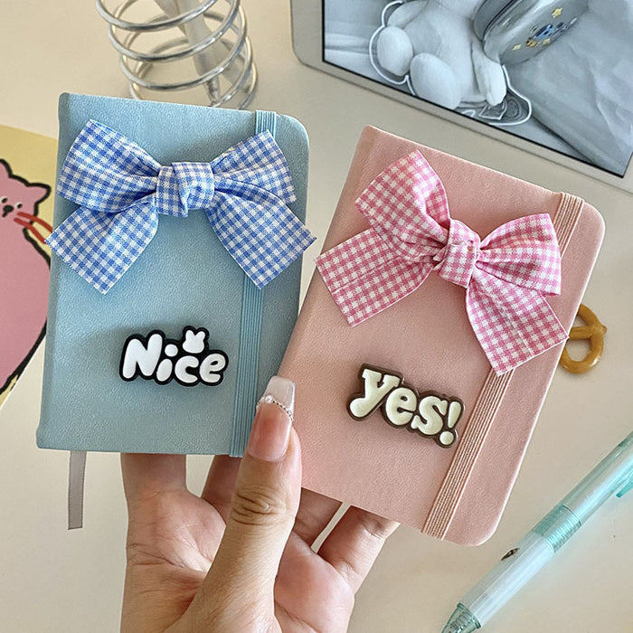 Wholesale Stylish Bow Design Pocket Notebook for Students and Children Boutique Gift