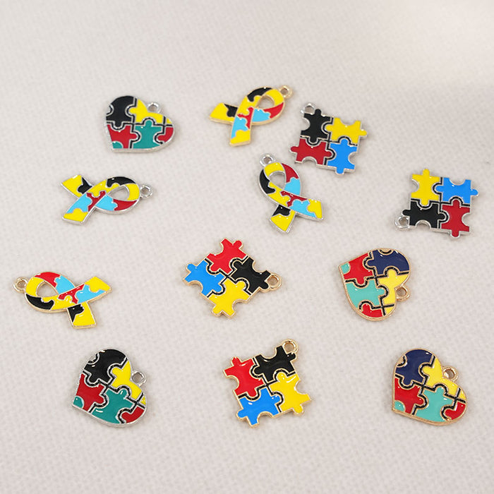 Wholesale 100 pcs Cute cartoon DIY alloy charms