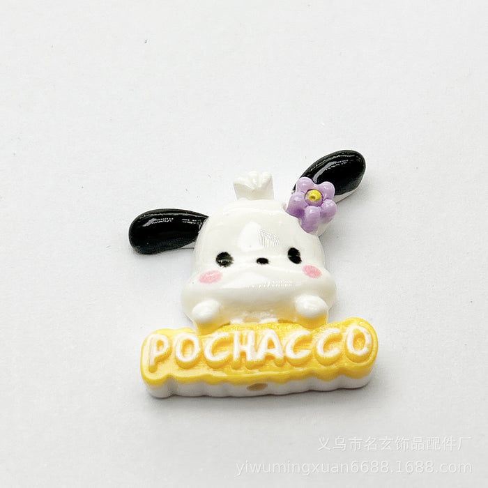 Wholesale 200PCS Resin Plating Acrylic Cartoon Beads JDC-BDS-MingXuan004