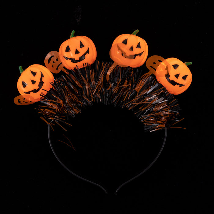 Wholesale Halloween Pumpkin Ghost Face PS Glow Hair Band JDC-HD-ChuanS001