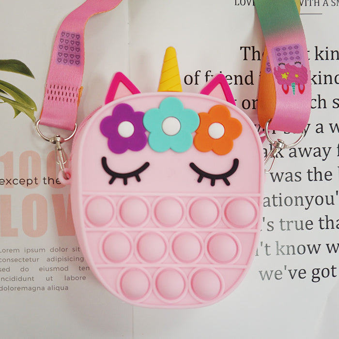 Wholesale Silicone coin purse cartoon bag  Mini Card bag