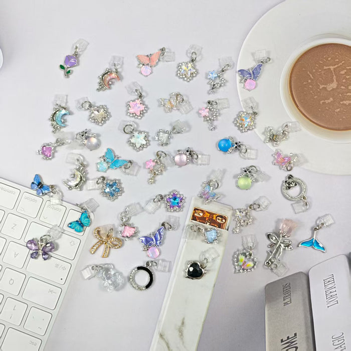 Wholesale Diamond star and moon pendant Mobile Phone Stands