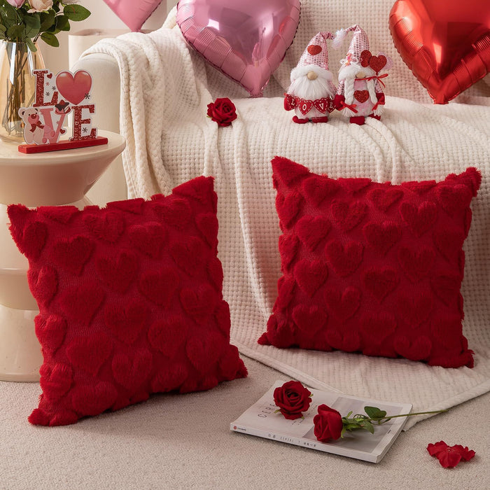 Wholesale Plush pillowcase with heart Pillowcase