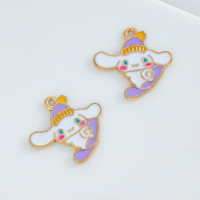 Wholesale 20 pcs Cute Cartoon DIY Alloy Oil Droplets Pendant Accessories