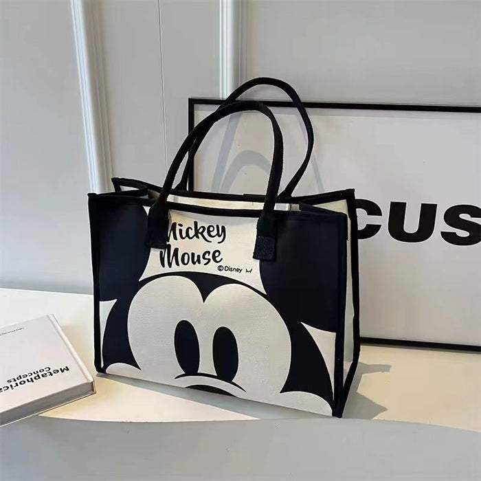 Wholesale Large Capacity Cartoon Mickey Print Shoulder Canvas Bag JDC-SD-JingS004