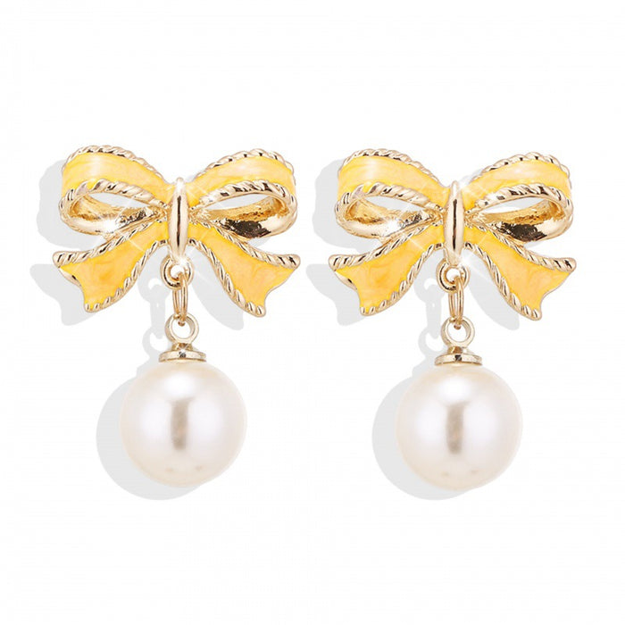 Wholesale S925 Silver Needle Oil Drops Earrings Internet Celebrity All-match Pearl Earrings