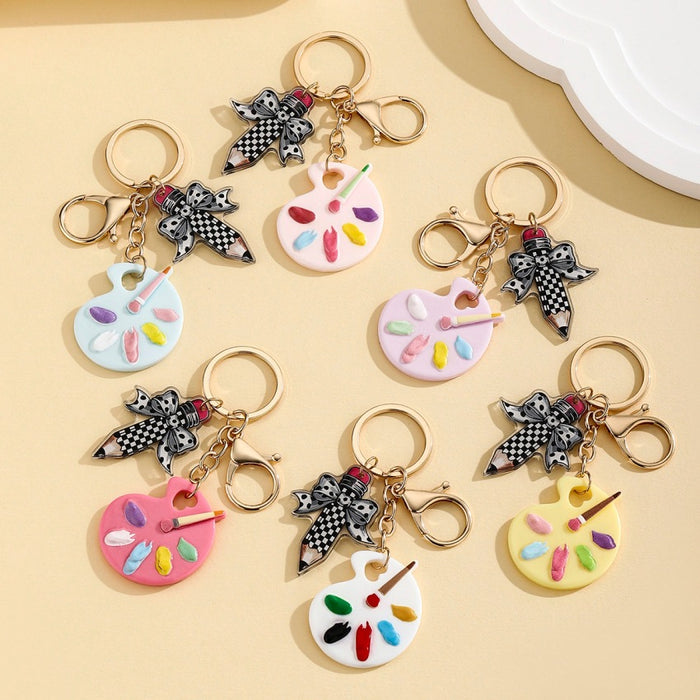 Wholesale Cute Paint Palette Keychain
