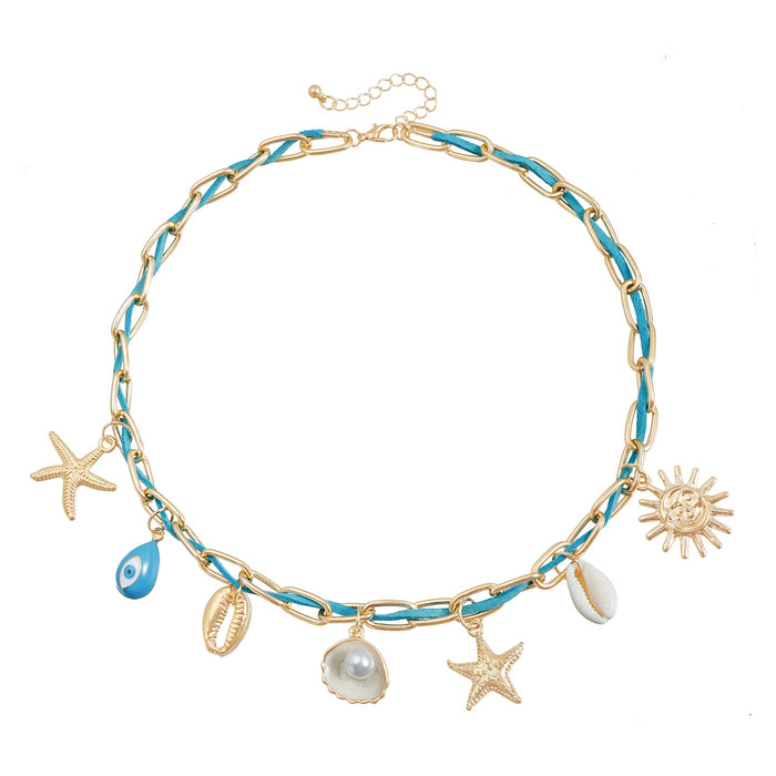 Wholesale Starfish Shell Clavicle Necklace