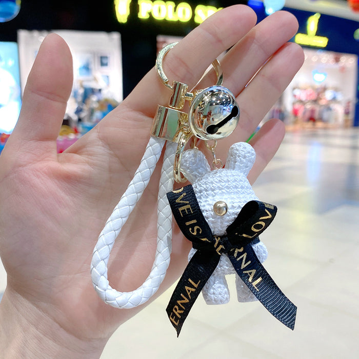 Wholesale Creative Cartoon Resin Bear Keychain Chic Fashion Accessory