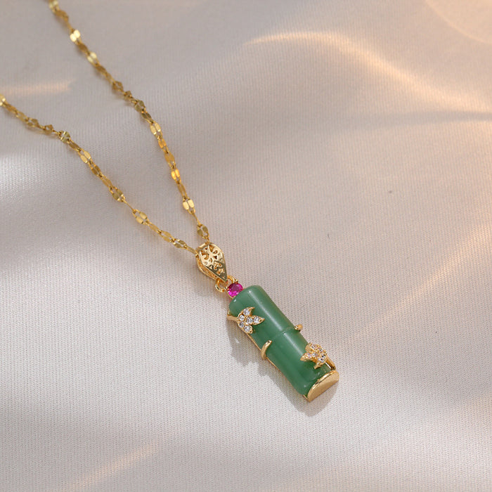 Wholesale A niche design titanium steel necklace