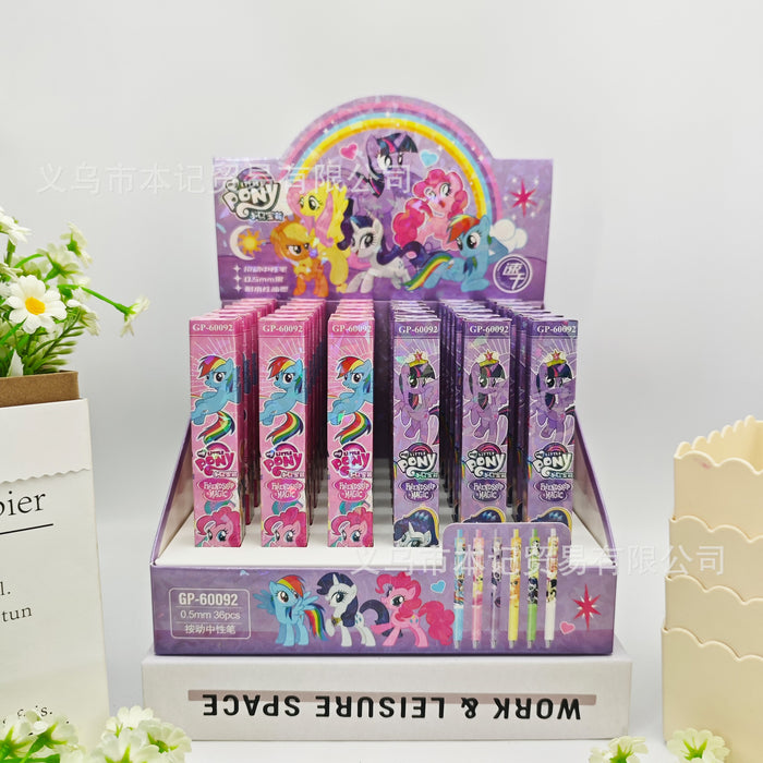 Wholesale cute cartoon 0.5mm student clickable ballpoint pens