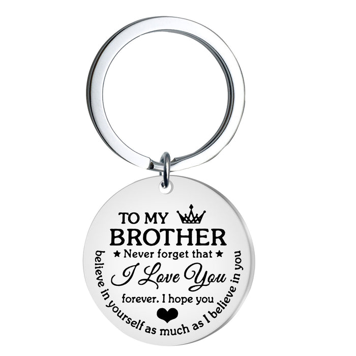 Wholesale Stainless steel keychain engraved gift