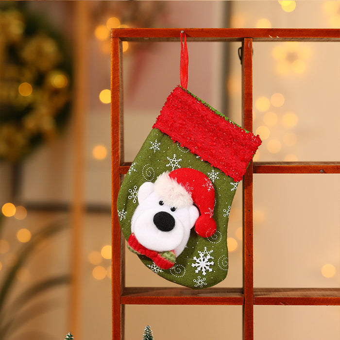 Wholesale Christmas stocking gift bags,  Christmas scene window display pendants,  Christmas decorations,  children' s candy bags