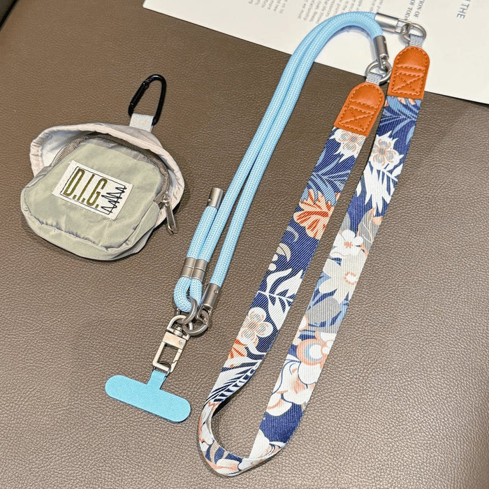 Wholesale Retro Silicone Phone Lanyard Adjustable Crossbody Wrist Strap