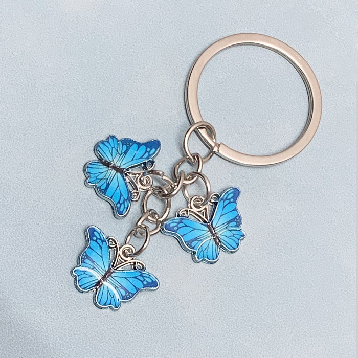 Wholesale Zinc Alloy Butterfly Keychain JDC-KC-HanR003