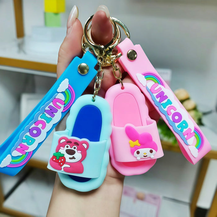 Wholesale Cartoon Slipper Keychain Fashion Decorative Gift for Birthday MOQ≥2