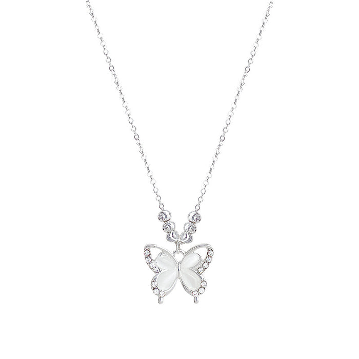 Wholesale Cat' s Eye Butterfly choker Necklace