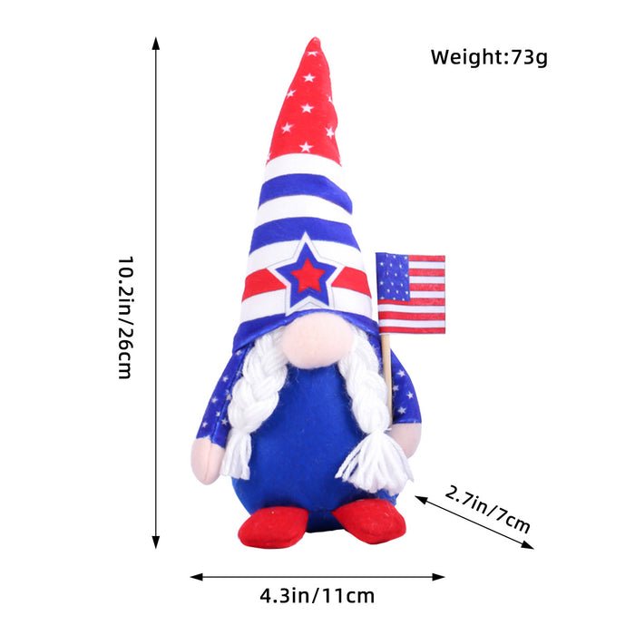 Wholesale Dwarf pointed hat figurine decoration for faceless elderly doll window display