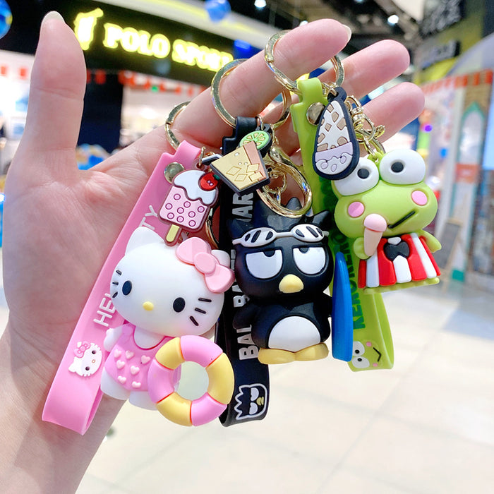 Wholesale Cartoon Cat Keychain Cute Car Key Accessory Metal Fashion Gift MOQ≥2