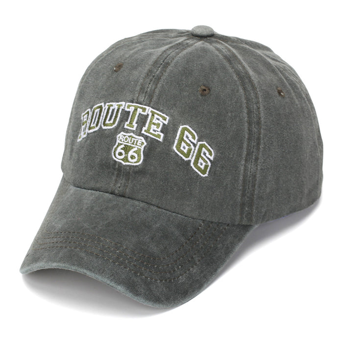 Wholesale Vintage Washed Baseball Cap with English Letter Embroidery - Casual Sun Hat for Outdoor Daily Wear