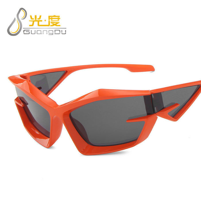 Wholesale Future technology oriented mecha sunglasses, new trendy and cool alien sunglasses