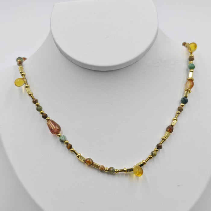 Wholesale Handmade pearl bead design, natural stone necklace for all seasons