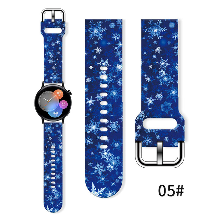 Wholesale Printed Silicone Watch Strap Wristband JDC-WD-NuoQi036