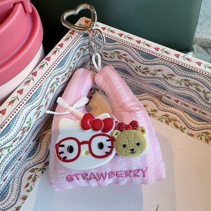 Wholesale Cute Cartoon Funny Kitten Keychain Pendant,  Soft and Able