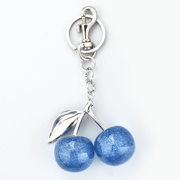 Wholesale Red Cherry Keychain Bag Pendant Women' s Bag Jewelry Exquisite Car Keychain